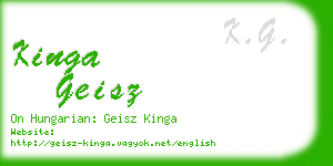 kinga geisz business card